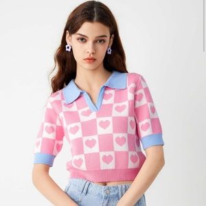 Cider knitted crop top XS New